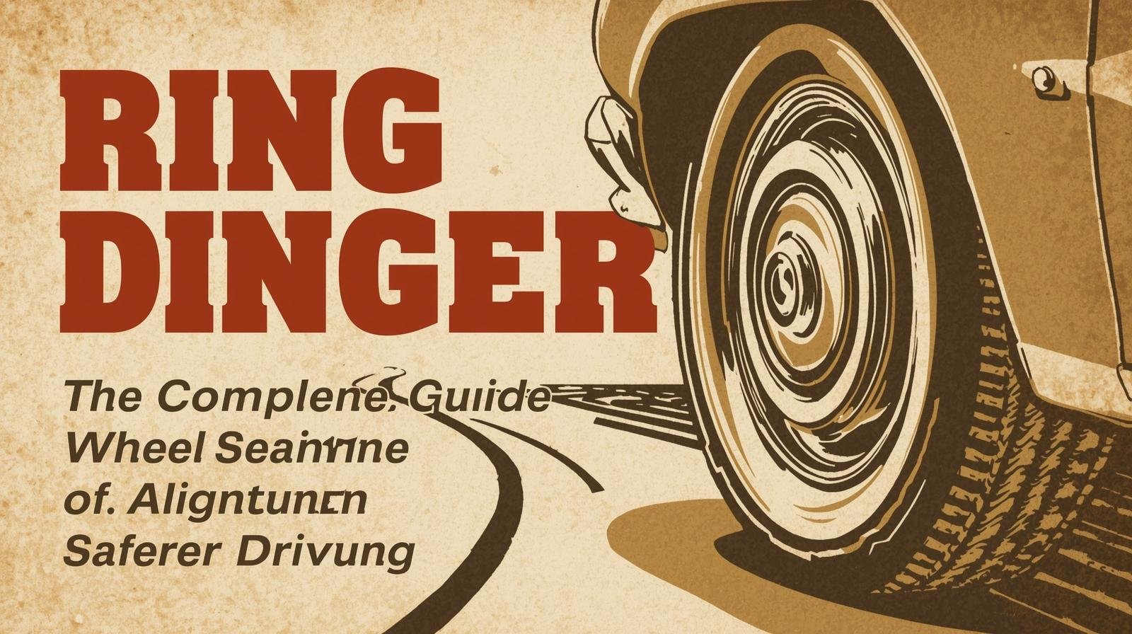 Ring Dinger machine repairing a bent alloy wheel using precision alignment